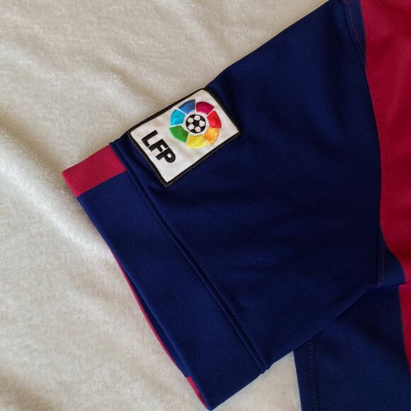 Nike Kids Qatar Airways Barcelona Soccer Football Jersey Navy and Red Large EUC - Picture 8 of 13